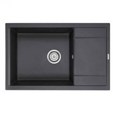 Мойка для кухни Paulmark Verlass PM317850-BLM 78х50 черный металлик