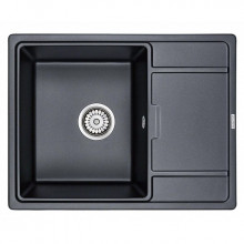 Мойка для кухни Paulmark Weimar PM216550-BLM 65х50 черный металлик