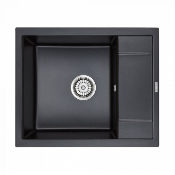 Мойка для кухни Paulmark Optimum PM216050-BLM 60х50 черный металлик