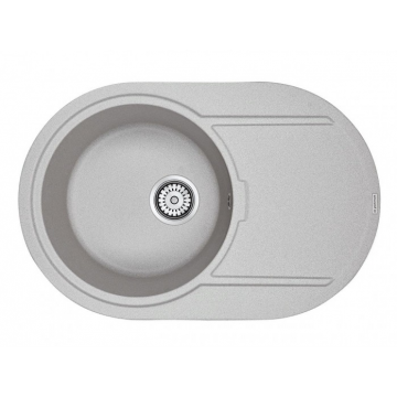 Мойка для кухни Paulmark Fittich PM317650-GRM 76х50 серый металлик