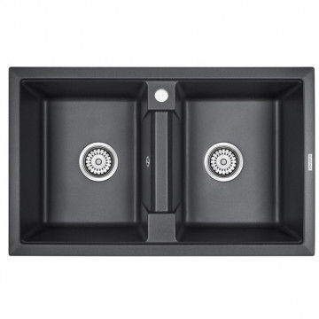 Мойка для кухни Paulmark Zwilling PM238150-BL 81х50 черный