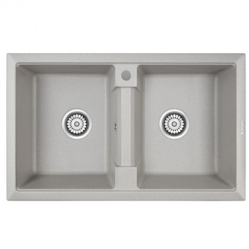 Мойка для кухни Paulmark Zwilling PM238150-GR 81х50 серый
