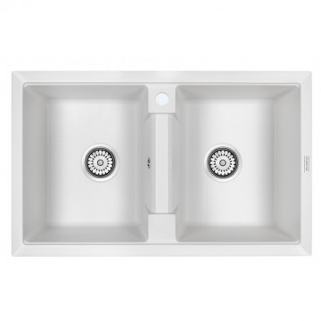 Мойка для кухни Paulmark Zwilling PM238150-WH 81х50 белый