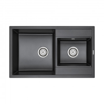 Мойка для кухни Paulmark Tandem PM238250-BL 82х50 черный