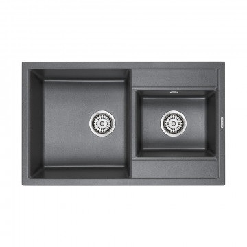 Мойка для кухни Paulmark Tandem PM238250-DG 82х50 графит