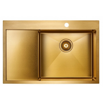 Мойка для кухни Paulmark Elde PM807851-BGR 78х51 золото