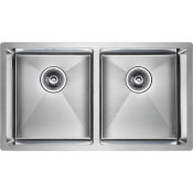 Мойка для кухни Paulmark Twin PM237844-BS 78х44 сталь