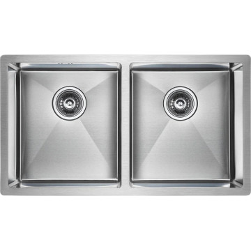 Мойка для кухни Paulmark Twin PM237844-BS 78х44 сталь