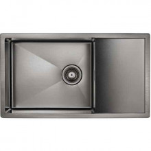 Мойка для кухни Paulmark Platte PM807844-GM 78х44 вороненая сталь