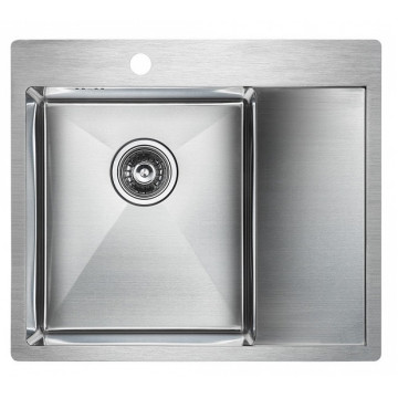 Мойка для кухни Paulmark Flank PM225951-BSL 59х51 сталь