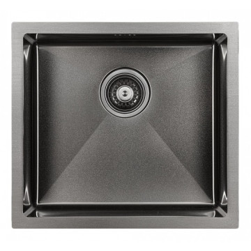 Мойка для кухни Paulmark Marx PM214844-GM 48х44 вороненая сталь