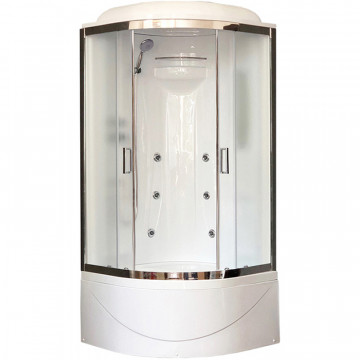 Душевая кабина Royal Bath RB90BK2-M-CH-EL 90х90х217 (матовое)