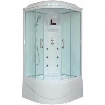 Душевая кабина Royal Bath RB100BK3-WT 100x100x217 (белое/прозрачное)