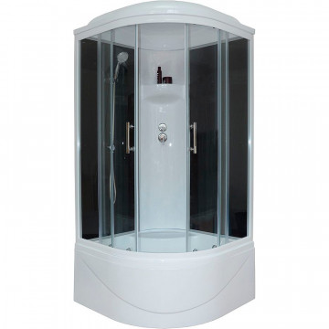 Душевая кабина Royal Bath RB90BK6-BT 90x90x217 черное/прозрачное стекло