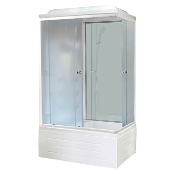 Душевая кабина Royal Bath RB8100BP6-WC-L 100x80x217 левая (белое/матовое)