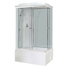 Душевая кабина Royal Bath RB8100BP6-WT-L 100x80x217 левая (белое/прозрачное)