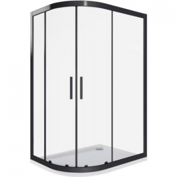 Душевые уголки Good Door Cofe R-120-C-B КФ00004 120х80 черный/прозрачное