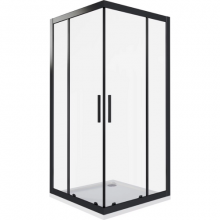 Душевые уголки Good Door Cofe CR-90-C-B КФ00006 90х90 черный/прозрачное