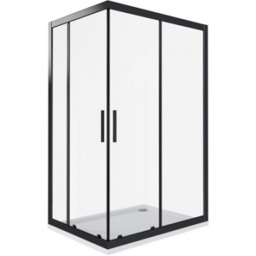 Душевые уголки Good Door Cofe CR-120-80-C-B КФ00008 120х80 черный/прозрачное