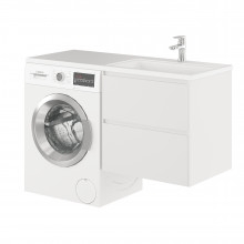 Тумба с раковиной подвесная Creto Cafor White 130 19-W130R правая
