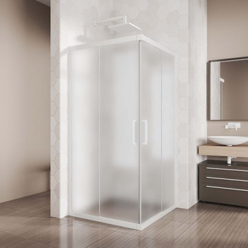 Душевой уголок Creto Divina 128-DEO-100-100-200-MAT-6WHT 100х100 белый/матовое