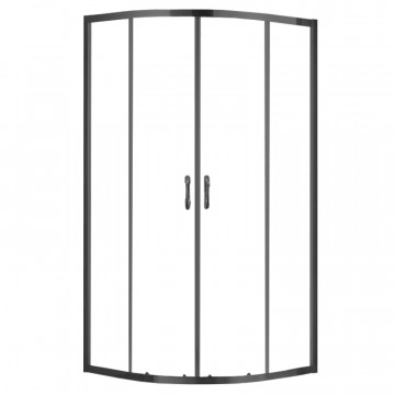 Душевой уголок Azario MILTON AZND21421000Black 100х100 черный/прозрачное