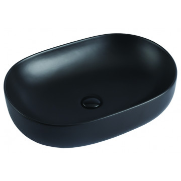 Раковина накладная Azario AZ78326MB 60х41.5 черный матовый