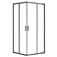 Душевой уголок Azario MILTON AZND11421000Black 100х100 черный/прозрачное