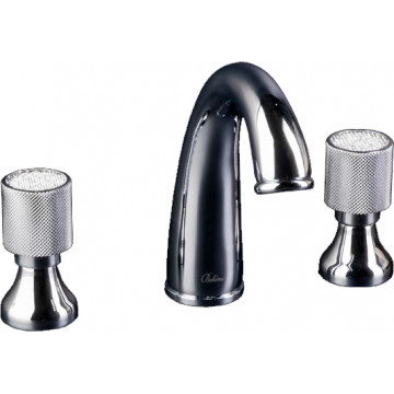 Смеситель для раковины Boheme Royal Crystal 277-Royal/CRST black хром/черный