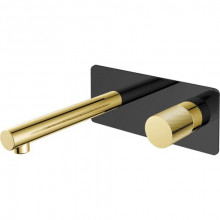 Смеситель для раковины Boheme Stick 125-BG.2 Black Touch Gold