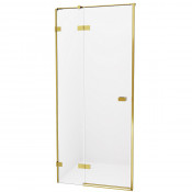 Душевая дверь New Trendy Avexa Gold EXK-1724 L 130 брашированное золото/прозрачное