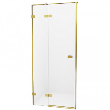 Душевая дверь New Trendy Avexa Gold EXK-1724 L 130 брашированное золото/прозрачное