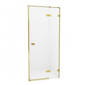 Душевая дверь New Trendy Avexa Gold EXK-1717 R 90 брашированное золото/прозрачное