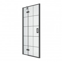 Душевая дверь New Trendy New Renoma Black D-0271A L 90 черный/прозрачное