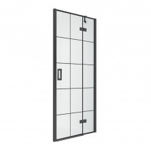 Душевая дверь New Trendy New Renoma Black D-0272A R 90 черный/прозрачное