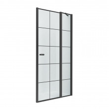 Душевая дверь New Trendy New Soleo Black D-0293A R  90 черный/прозрачное