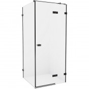 Душевой уголок New Trendy Avexa Black EXK-1563 R 80x80 черный/прозрачное