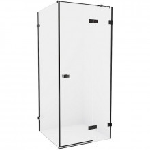 Душевой уголок New Trendy Avexa Black EXK-1563 R 80x80 черный/прозрачное