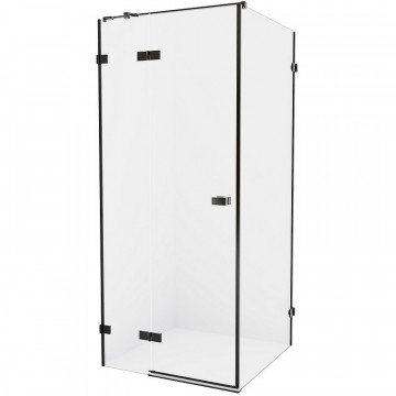 Душевой уголок New Trendy Avexa Black EXK-1574 L 90x80 черный/прозрачное