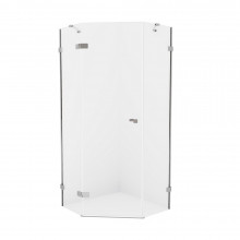 Душевой уголок New Trendy Eventa L EXK-0289 90х90 хром/прозрачное