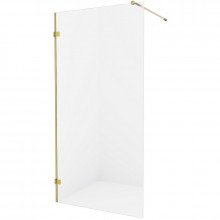 Душевая перегородка New Trendy Avexa Brushed Gold EXK-2003 160 брашированное золото/прозрачное