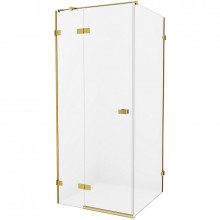 Душевой уголок New Trendy Avexa Gold EXK-1728 L 80x70 брашированное золото/прозрачное