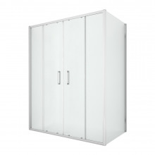 Душевой уголок New Trendy New Corrina 170x80x195 D-0186A/D-0078B хром/прозрачное