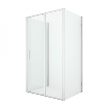Душевой уголок New Trendy New Corrina 130x80x195 K-0573 хром/прозрачное