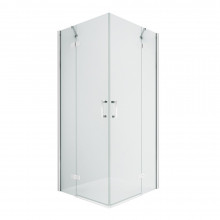 Душевой уголок New Trendy New Renoma 2D D-0103A/D-0107A 80х80 хром/прозрачное