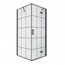 Душевой уголок New Trendy New Renoma Black R D-0385A/D-0119B 120х90 черный/прозрачное