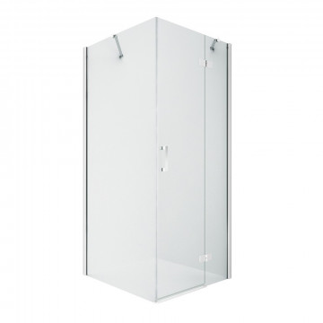 Душевой уголок New Trendy New Renoma R D-0112A/D-0084B 80х90 хром/прозрачное