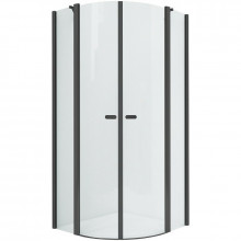 Душевой уголок New Trendy New Soleo Black K-0538 80x80 черный/прозрачное