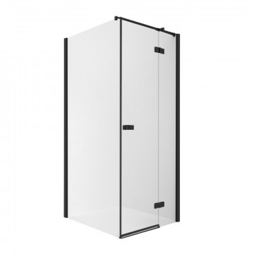 Душевой уголок New Trendy Reflexa Black R EXK-1339/EXK-0298 100x110 черный/прозрачное
