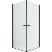 Душевой уголок New Trendy New Soleo Black 2D D-0229A/D-0230A 70x80 черный/прозрачное